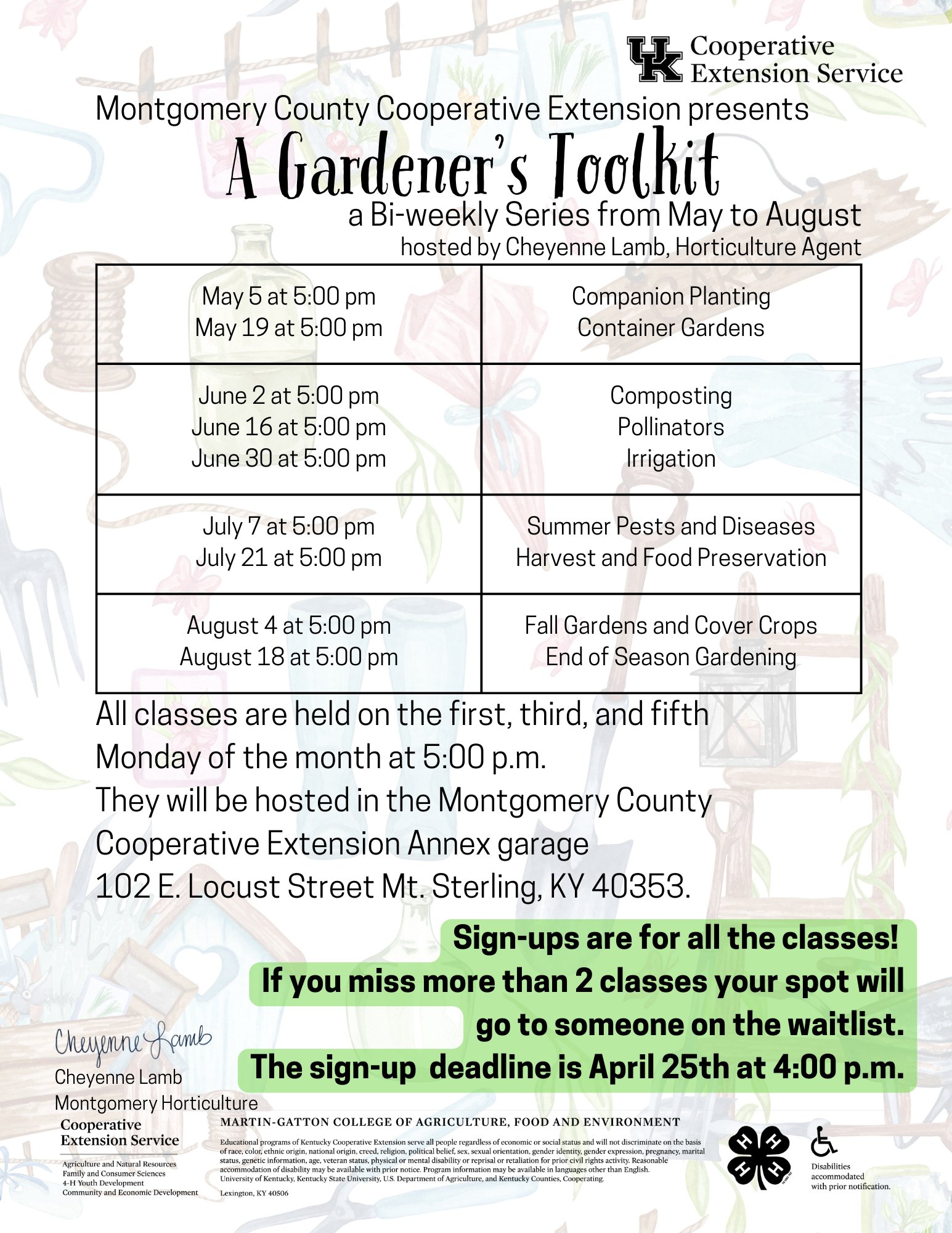 Horticulture Toolkit